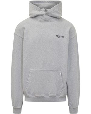 Represent Logo Hoodie - Gray