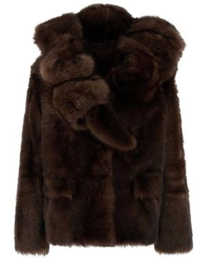 Prada Solid Furr Jacket - Black