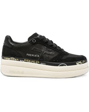 Premiata Logo Sneakers - Black