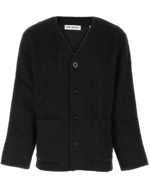 Our Legacy V Neck Cardigans - Black