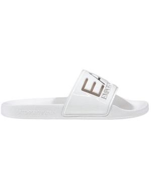 EA7 Logo Slides - White