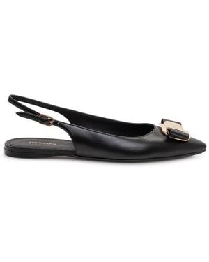 Ferragamo Zelmy Ballet Flats - Black