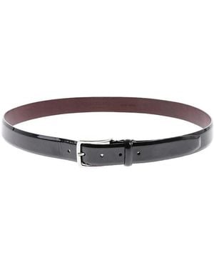 Corneliani Solid Buckle Belt - White
