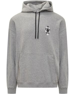 Marcelo Burlon Solid Hood Sweatshirt - Gray