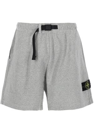 Stone Island Solid Shorts - Gray