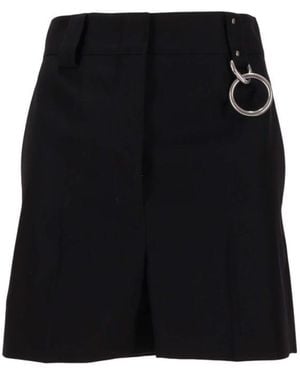 Prada Solid Mini Skirt - Black