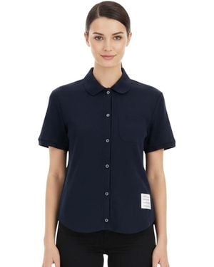 Thom Browne Regular Solid Shirt - Blue