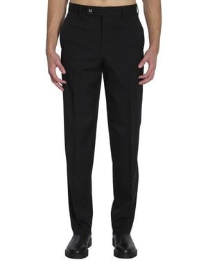 Fendi Flat Front Trousers - Black