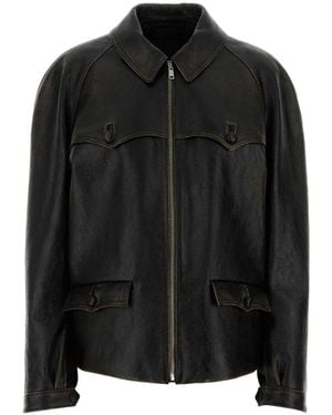 Prada Shirt Collar Jacket - Black