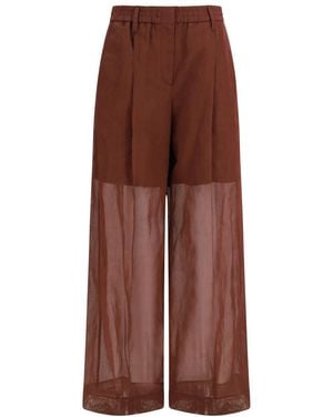 Brunello Cucinelli Relaxed Pleated Pants - Brown