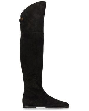 Maison Skorpios Leather Bots - Black