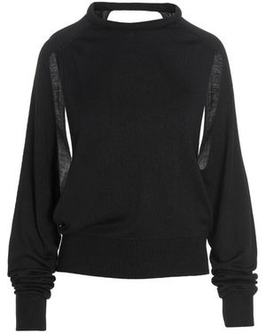 Ramael Silk Sweater With Cut-Out Details - Black