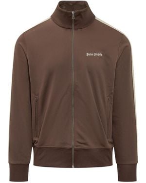 Palm Angels Logo Track Jacket - Brown