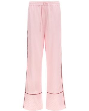 Off-White c/o Virgil Abloh 'Jacquard Satin Pajama' Pants - Pink