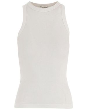 JW Anderson Round Neck Top - White