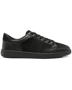 Ferragamo Lace Up Sneakers - Black