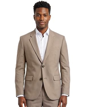 HUGO Single Breasted Blazer - Brown