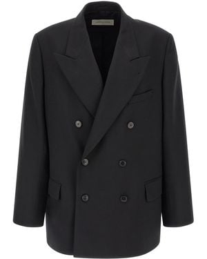 Dries Van Noten Peaked Lapel Blazer - Black