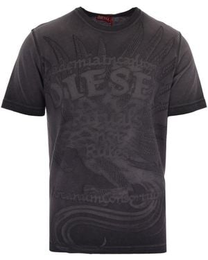 DIESEL Graphic T-Shirt - Black