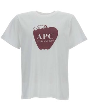 A.P.C. Crew Neck T-Shirt - White