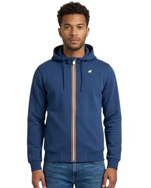 K-Way Zip-Up Hoodie - Blue