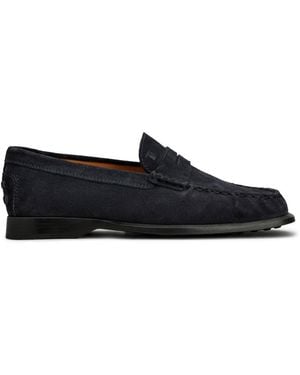 Tod's Suede Loafers - Black