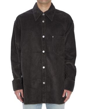 Ami Paris Corduroy Overshirt - Black