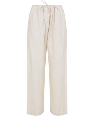 Studio Nicholson Relaxed Drawstring Pants - White