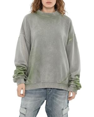 DIESEL Mock Collar Sweatshirt - Gray