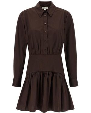 STAUD 'Rocco' Dress - Brown