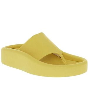 Maison Margiela Leather Thong Sandals - Yellow