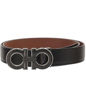 Ferragamo Gancini Buckle Belt - Brown