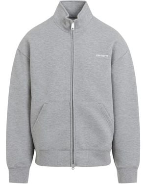 Carhartt Logo Zip Sweatshirt - Gray