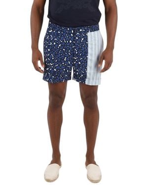 Neil Barrett Printed Shorts - Blue