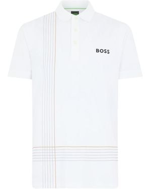 BOSS Shirt Collar Polo - White