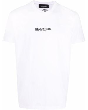 DSquared² Logo Print T-Shirt - White