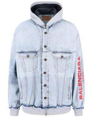 Balenciaga Patched Jacket - Blue