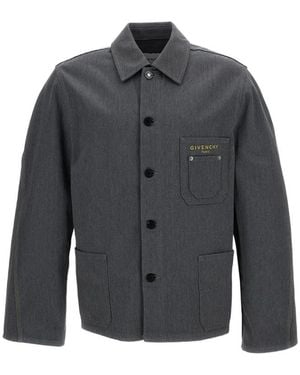 Givenchy Shirt Collar Jacket - Gray