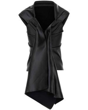 Sportmax Stretch Satin Abadani123 Dress in Black | Lyst