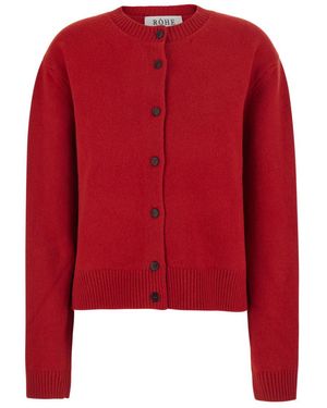 Rohe Knitted Crew Neck Sweater - Red