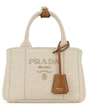 Prada Natural Jardinière Mini Satchel