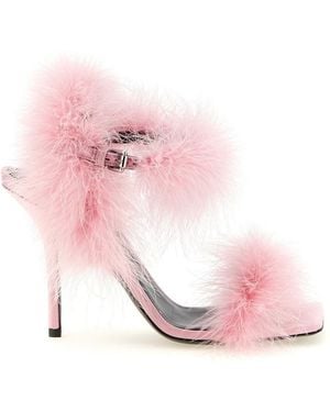 Moschino Open Toe Heels - Pink