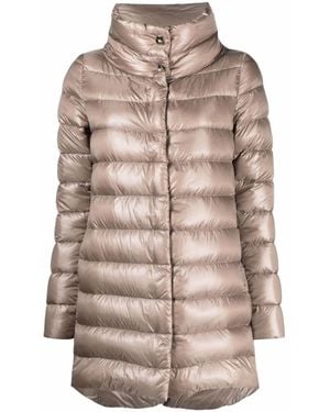 Herno Amelia Midi Down Jacket - Natural