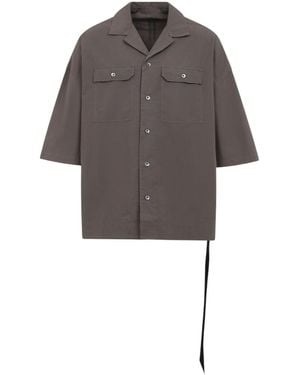 Rick Owens Loose Solid Shirt - Gray