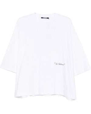 Jacquemus Logo Crew Neck T-Shirt - White