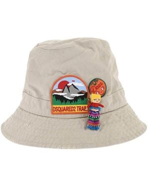 DSquared² Embroidered Logo Bucket Hat - White