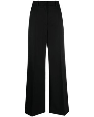 Lanvin Wide Leg Wool Pants - Black