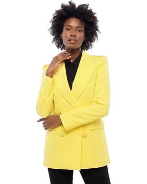 McQueen Peaked Lapel Blazer - Yellow