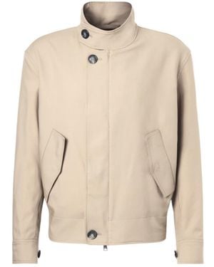 Ami Paris Mock Collar Jacket - Natural