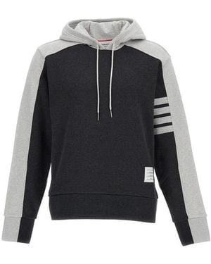 Thom Browne Color Block Hoodie - Black